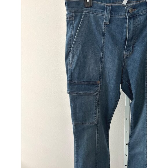NWT Sofia Jeans 14  Marisol Sculpted Fit  Cargo Denim Stretch Streetwear Utility - Picture 9 of 13